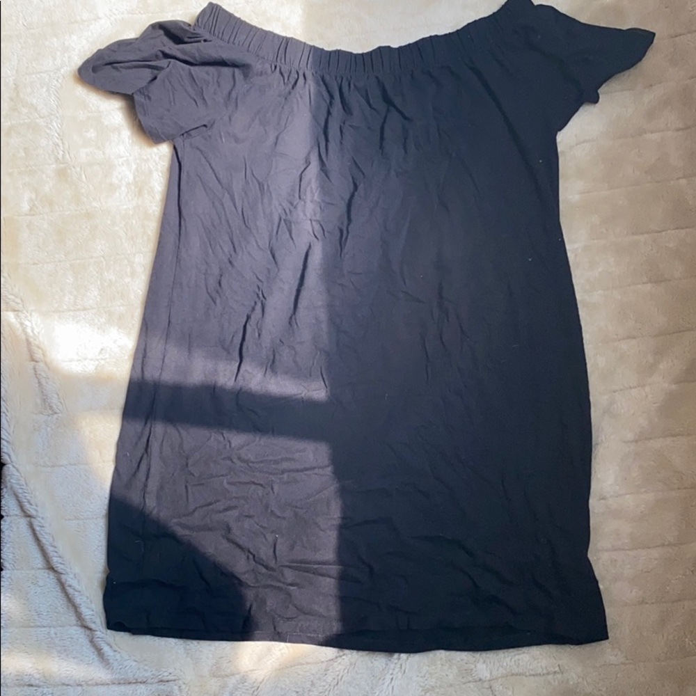 Black off the shoulder dress